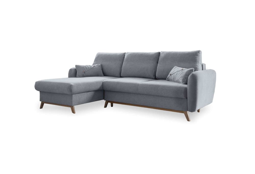 Canapé d'angle 4pl convertible, - clair