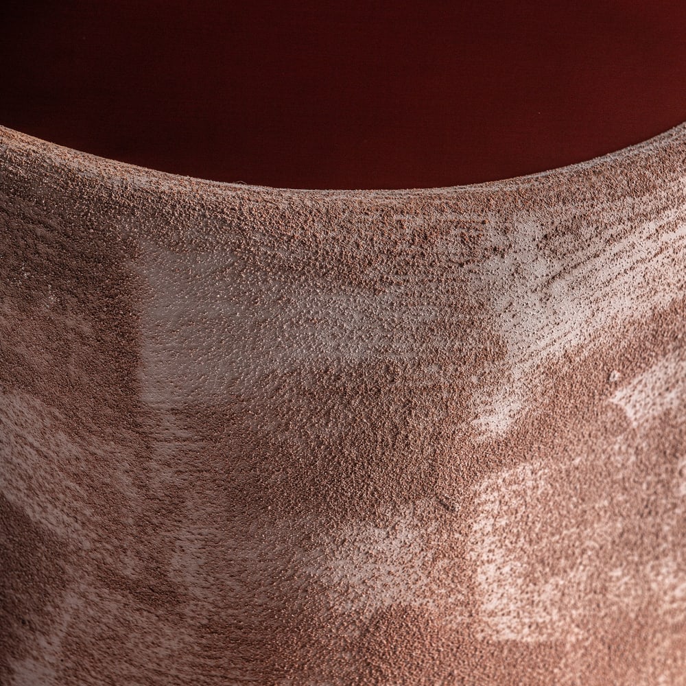 Vase en céramique marron  34x34x32 cm