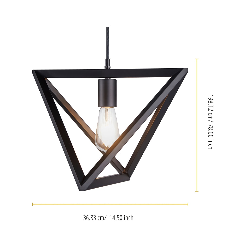 Suspension moderne en métal noir — vue 4
