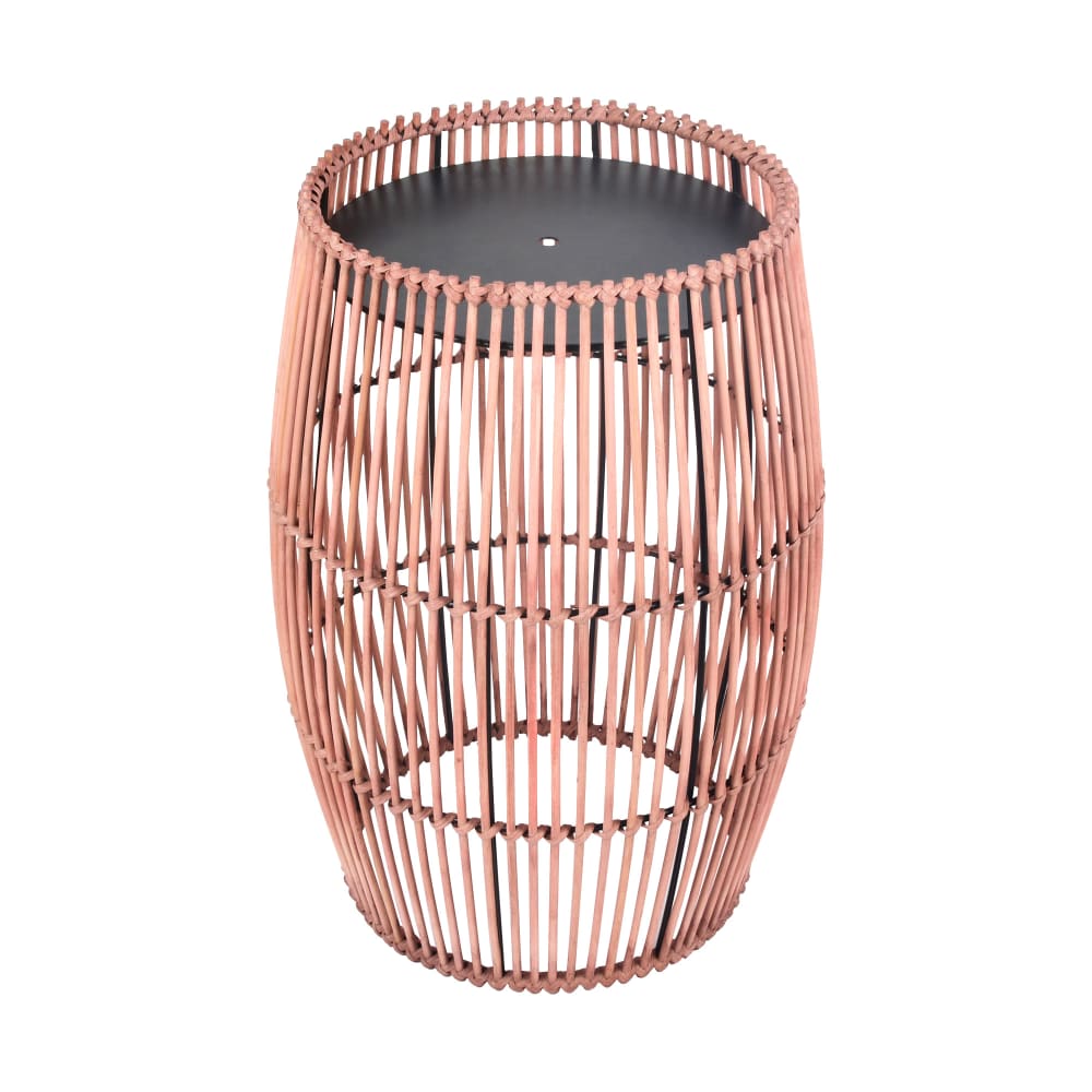 Table d'appoint de jardin en bambou marron