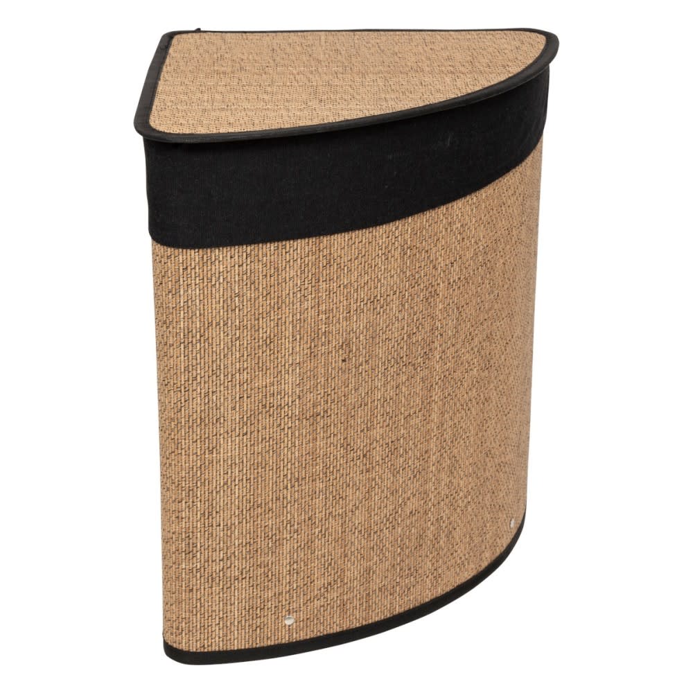 Five Simply smart Panier à linge d'angle 48l en bambou Beige