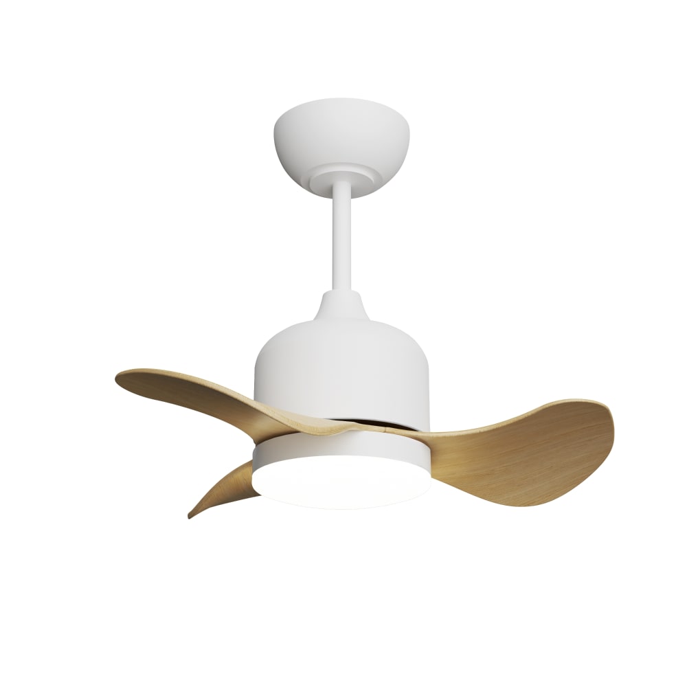 Ventilateur de plafond avec lumière  haut-parleur Bluetooth blanc