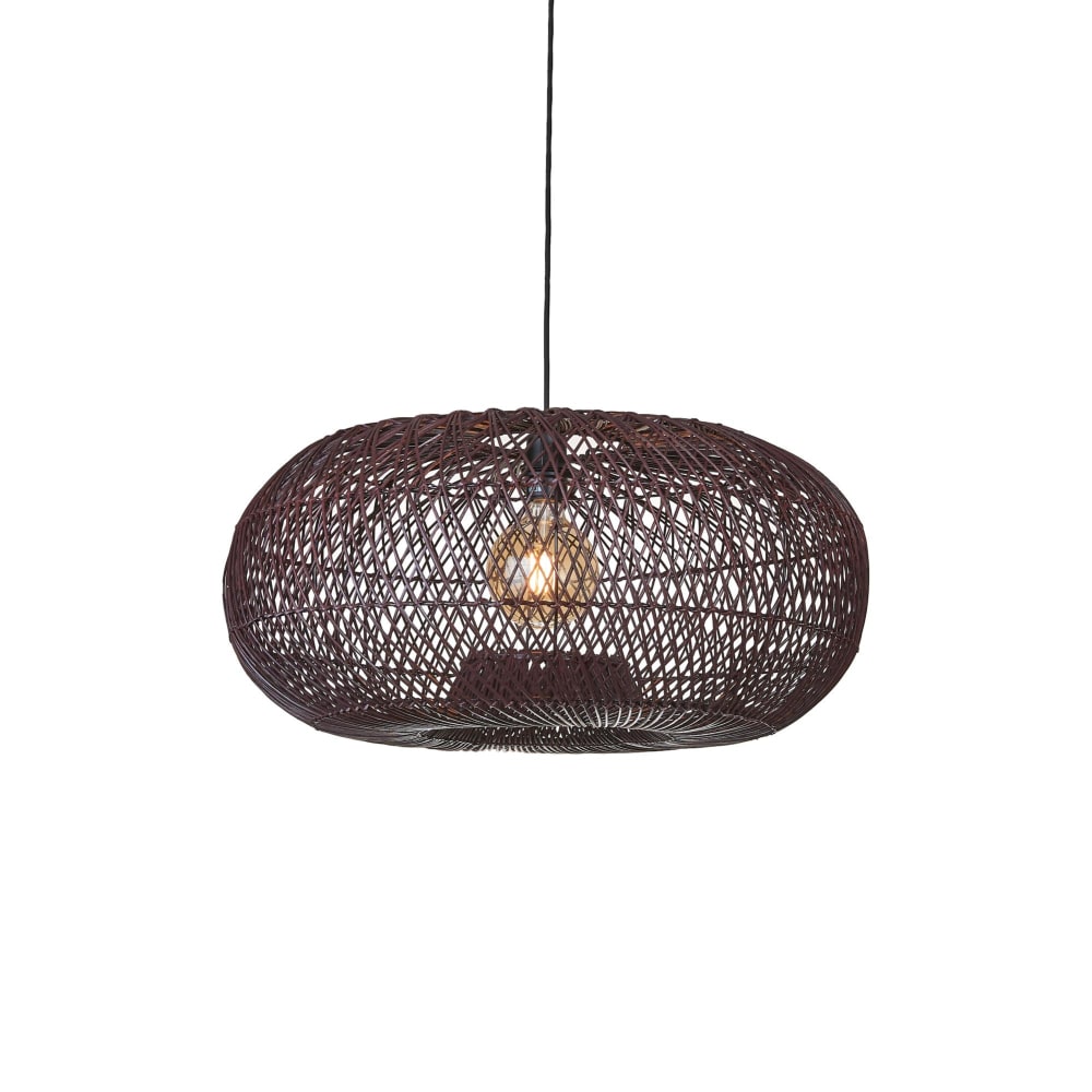 Suspension bambou bordeaux Ø70cm