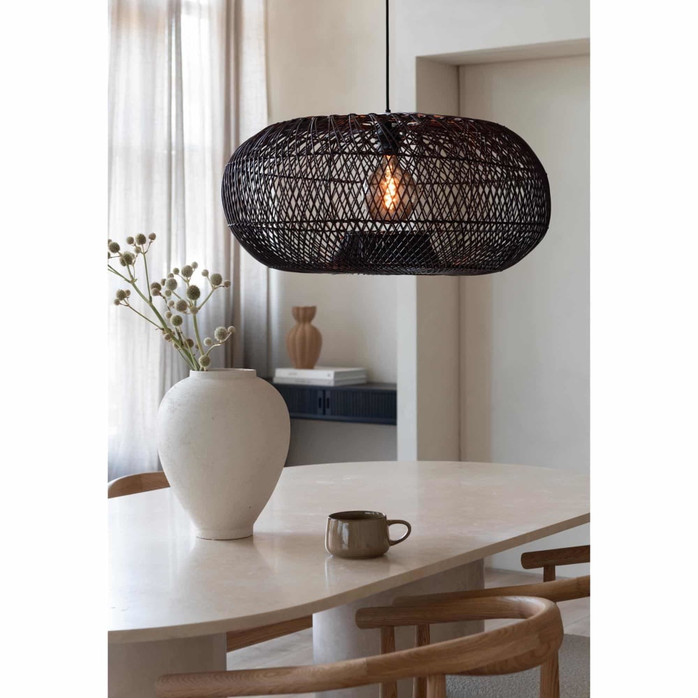 Suspension bambou bordeaux ø70cm — vue 4