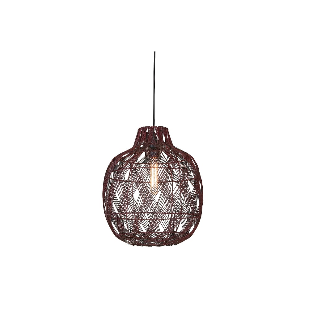 Suspension bambou bordeaux Ø40cm