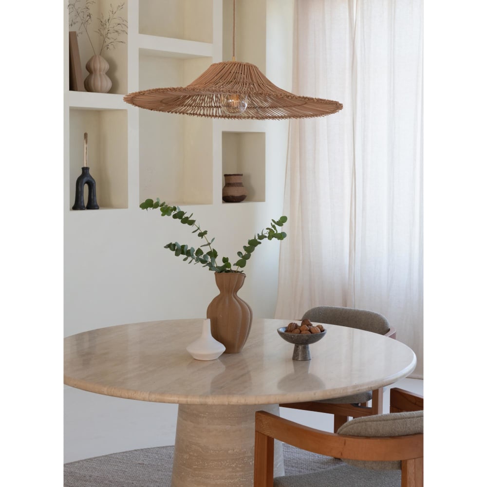 Suspension rotin naturel ø53cm — vue 3