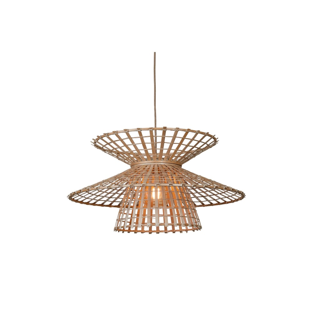 Suspension bambou naturel Ø57cm