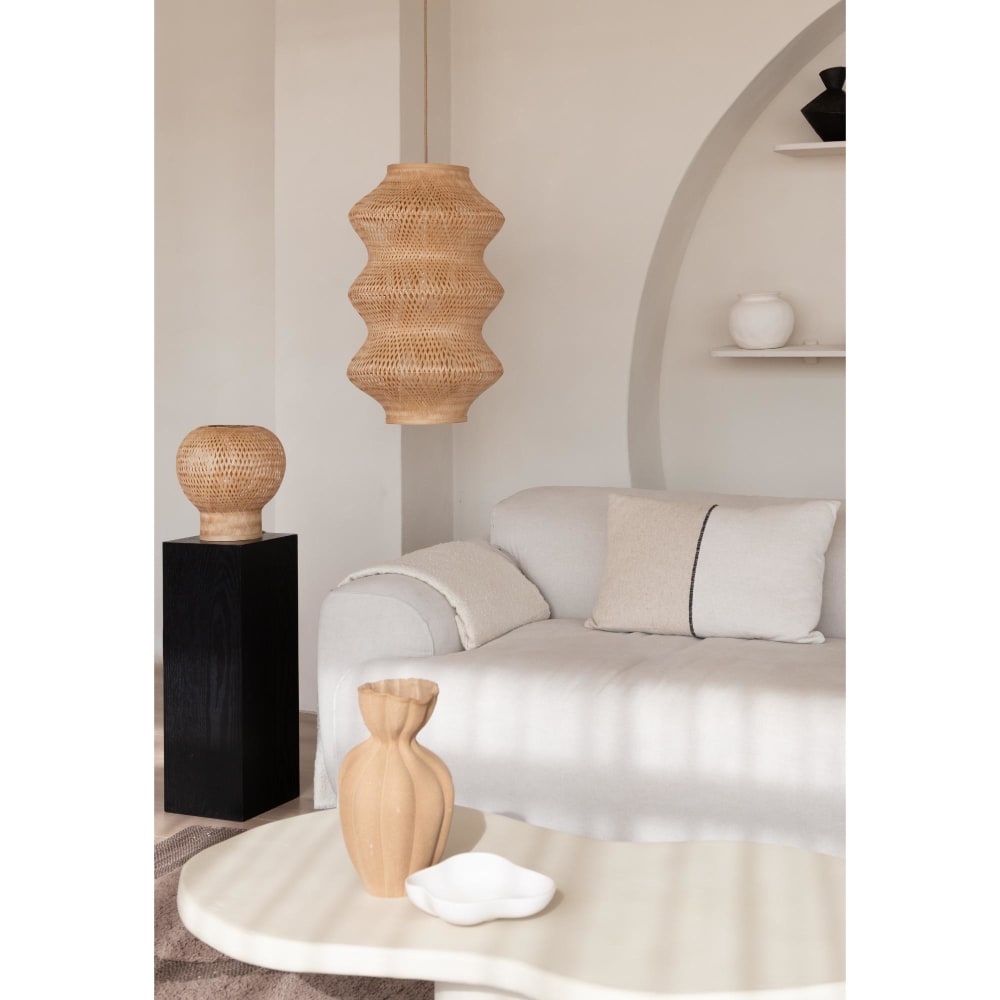 Suspension bambou naturel ø40cm — vue 3