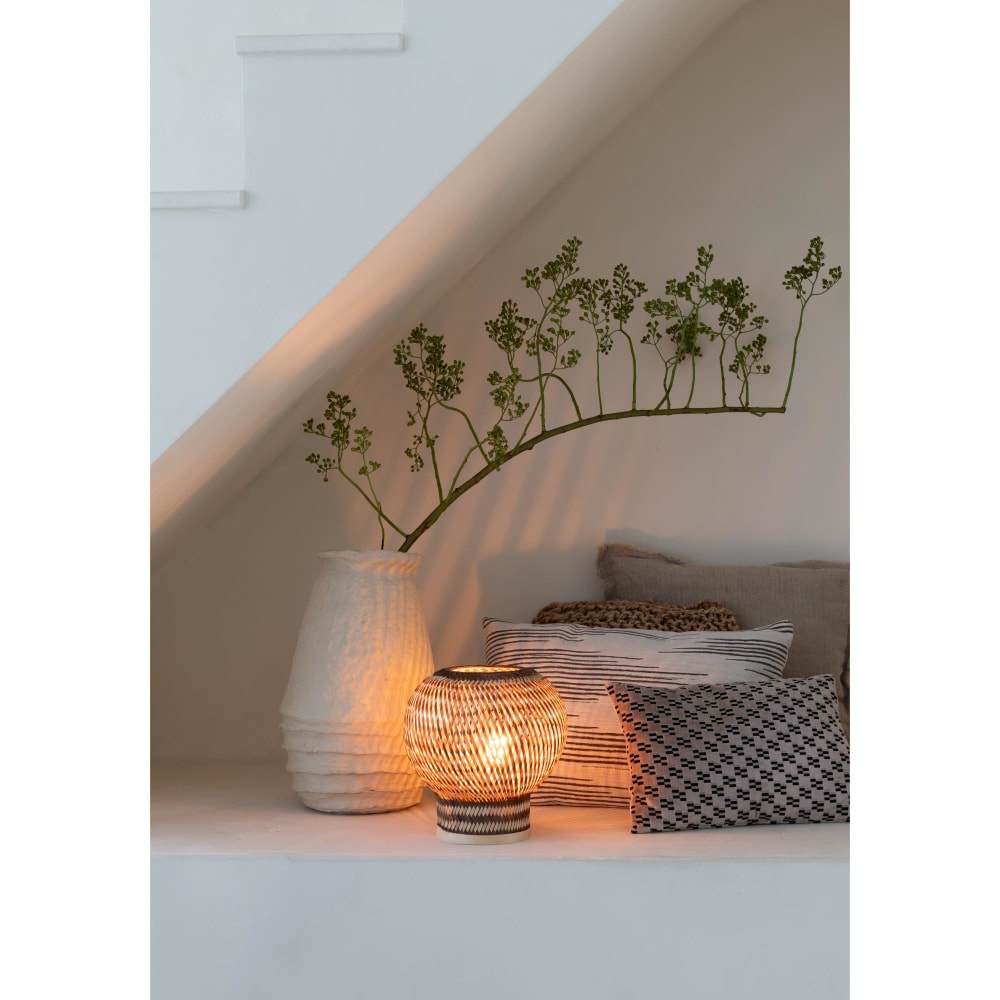 Lampe de table bambou naturel ø25cm — vue 4