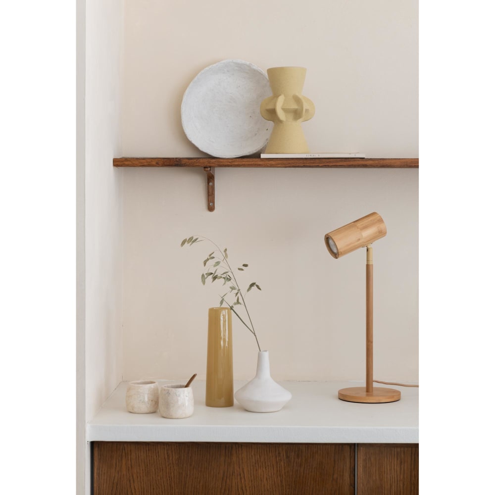 Lampe de table bambou naturel ø18cm — vue 3
