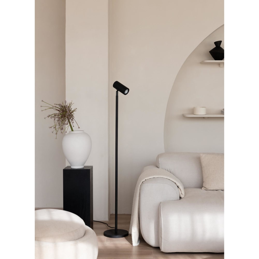 Lampadaire bambou noir ø23cm — vue 3