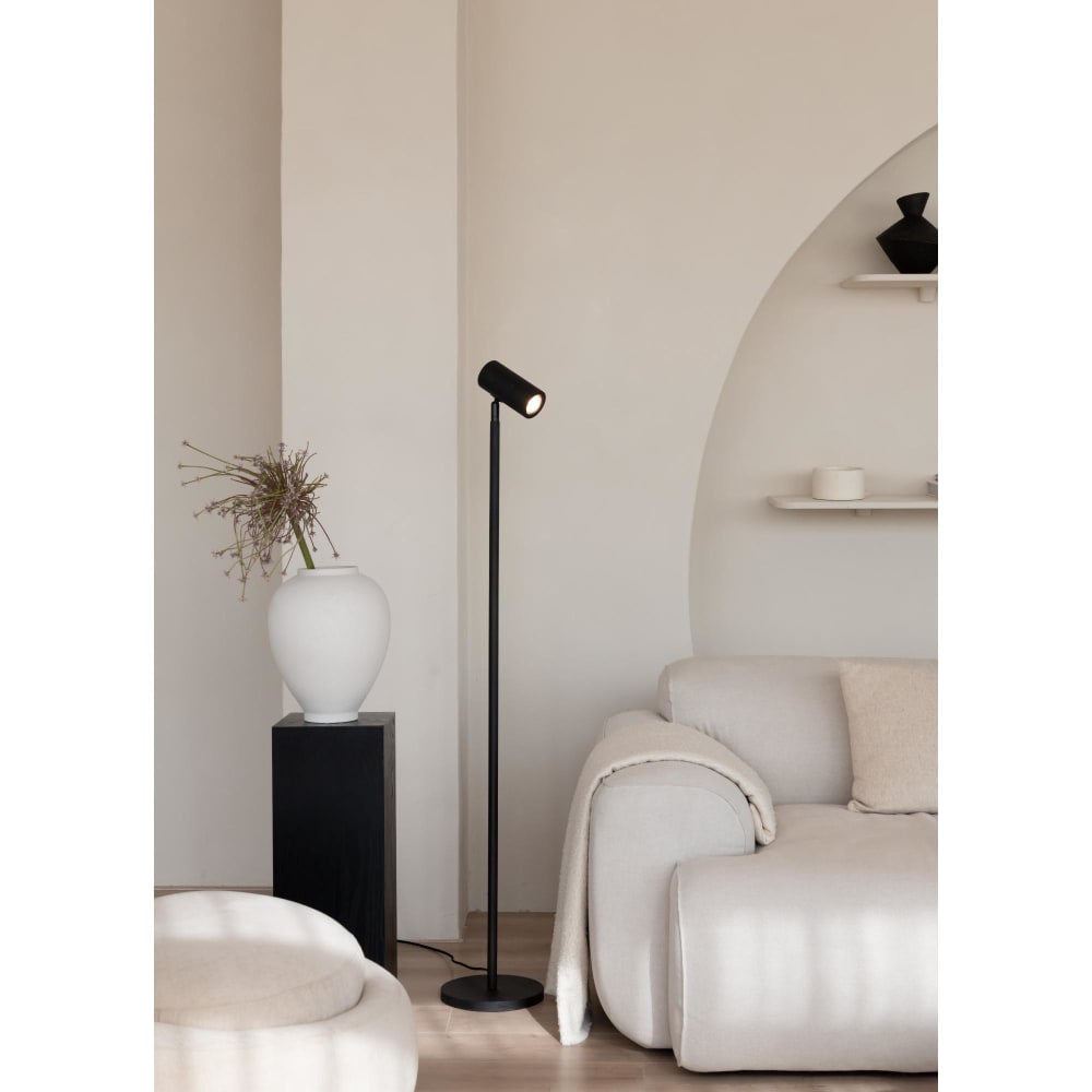 Lampadaire bambou noir ø23cm — vue 4