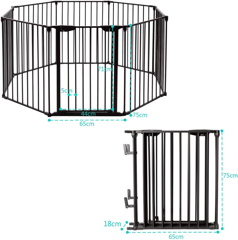 Barrière de sécurité rétractable 500 x 74,5 cm (Giantex) - Image 2