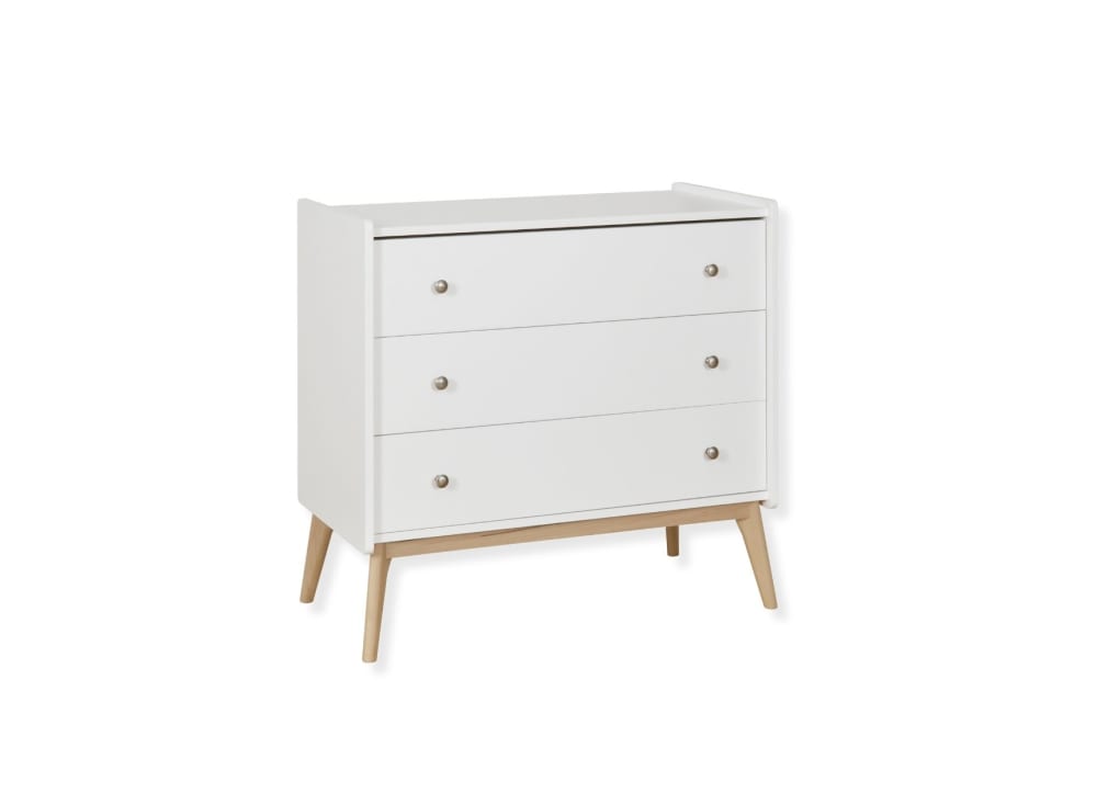 commode 3 tiroirs Blanc