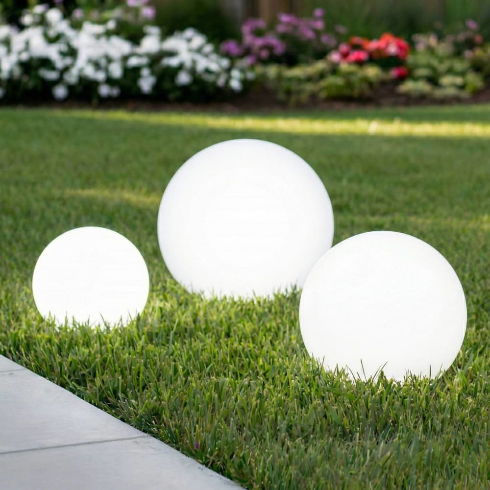 Lampe solaire en Plastique Blanc