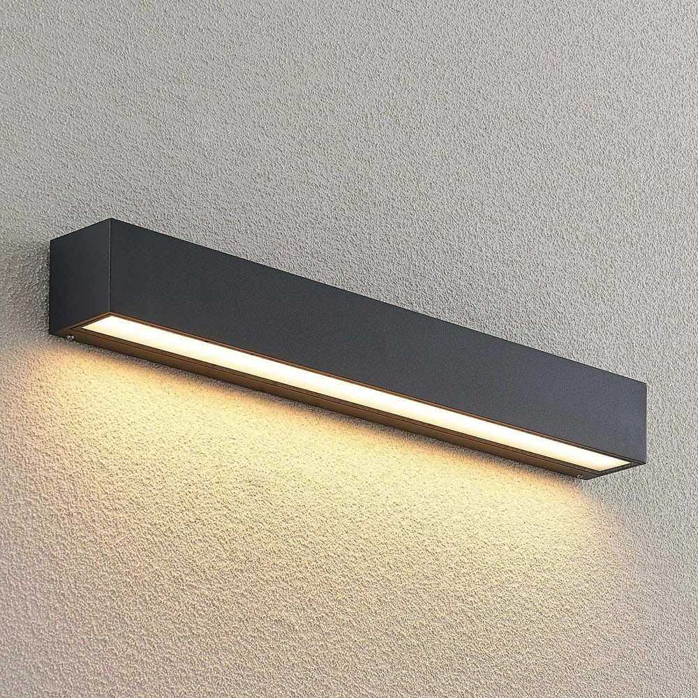 LED Außenwandleuchte aus Aluminium, schwarz - Maisons Du Monde