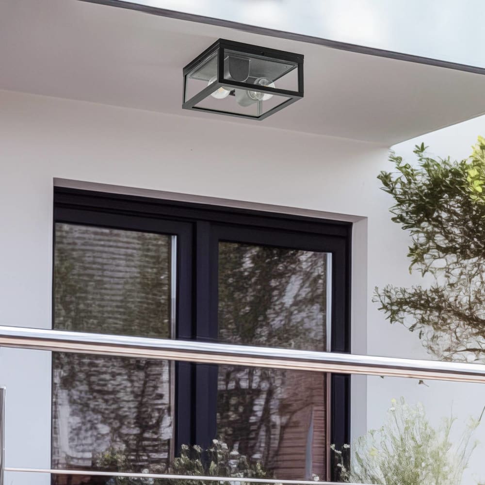 Plafonnier en aluminium noir — vue 4