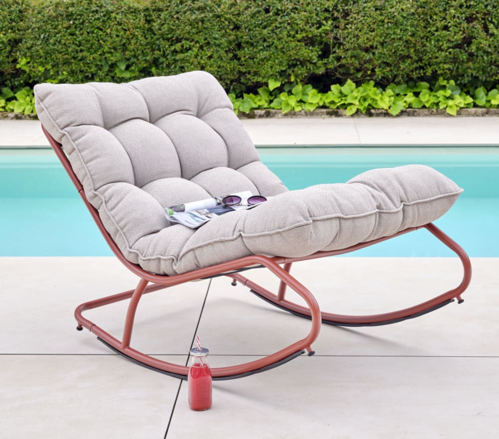 Fauteuil à bascule  1 place  Terracotta