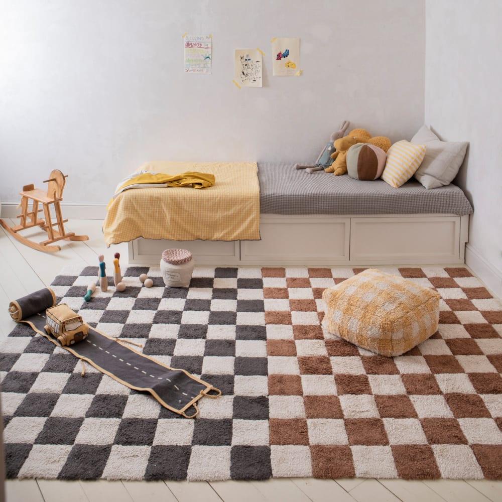 Tapis lavable carreaux de cuisine noir 120x160cm — vue 4