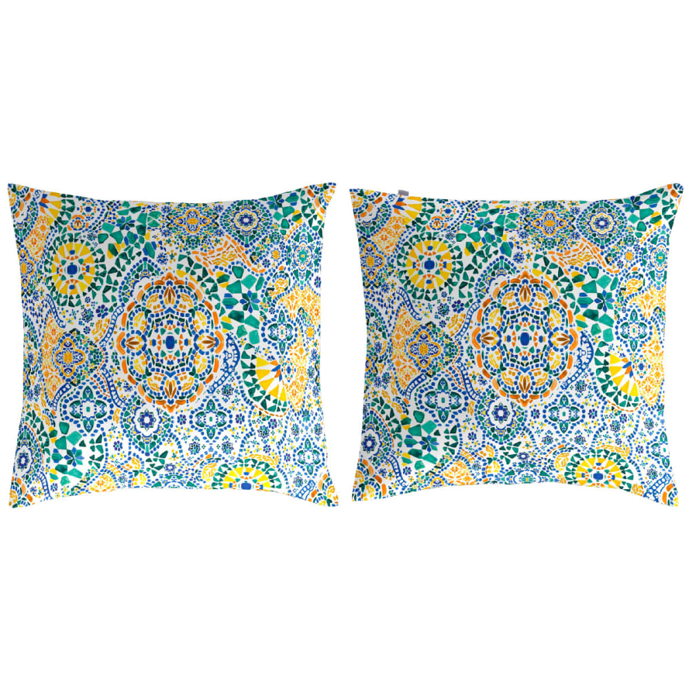 2 Taies d'oreiller en coton 65x65 cm