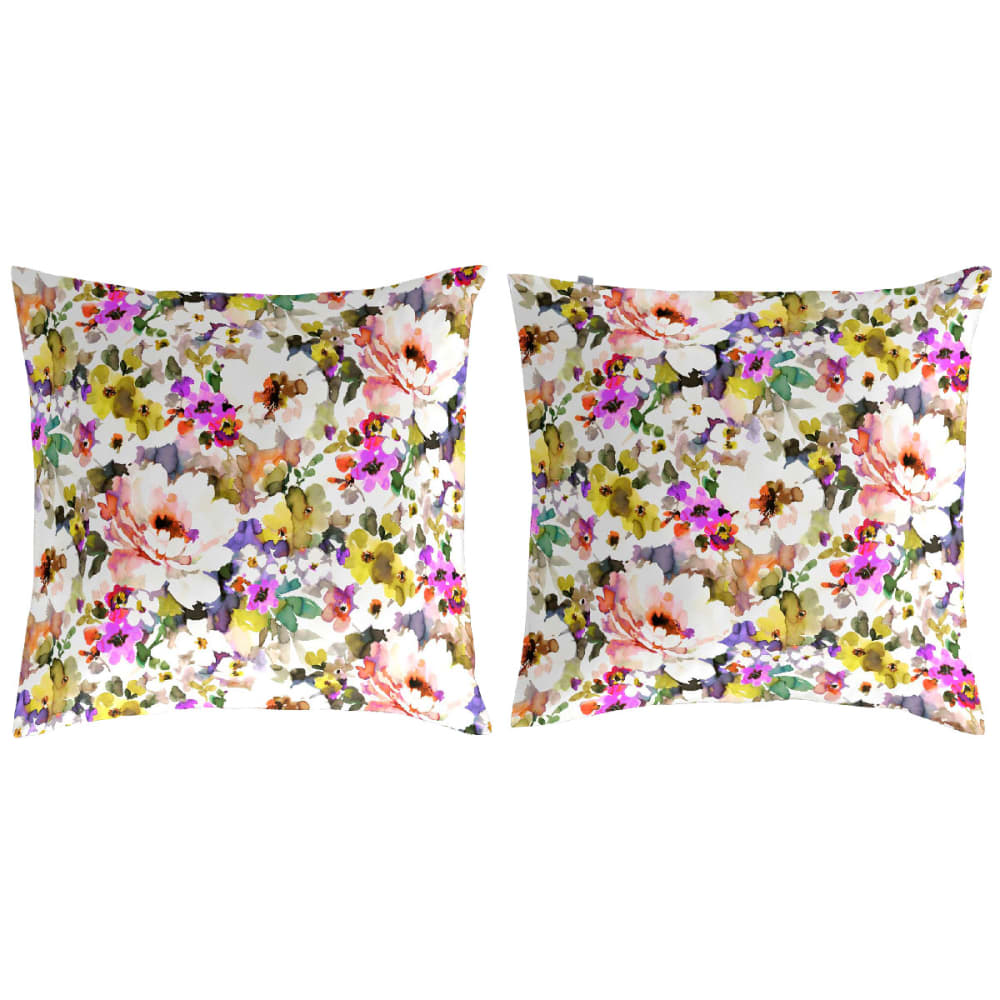 2 Taies d'oreiller en coton 65x65 cm