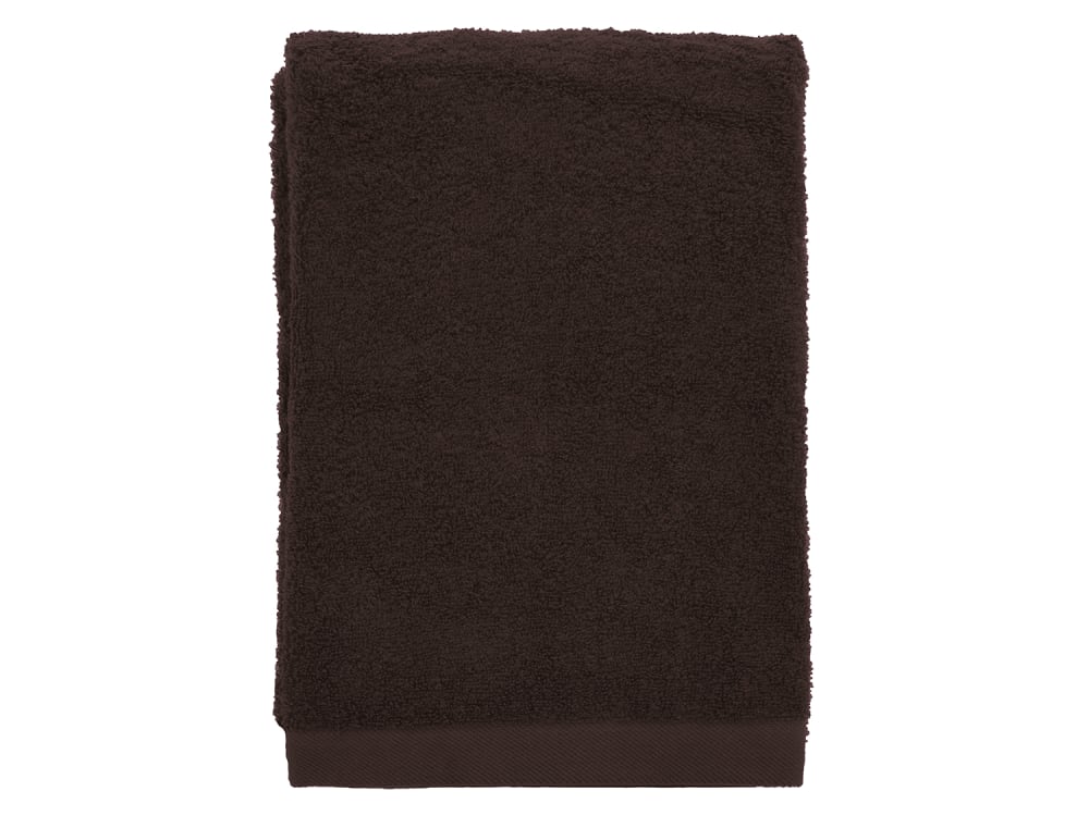 Serviette en coton bio brun café 70x140 cm