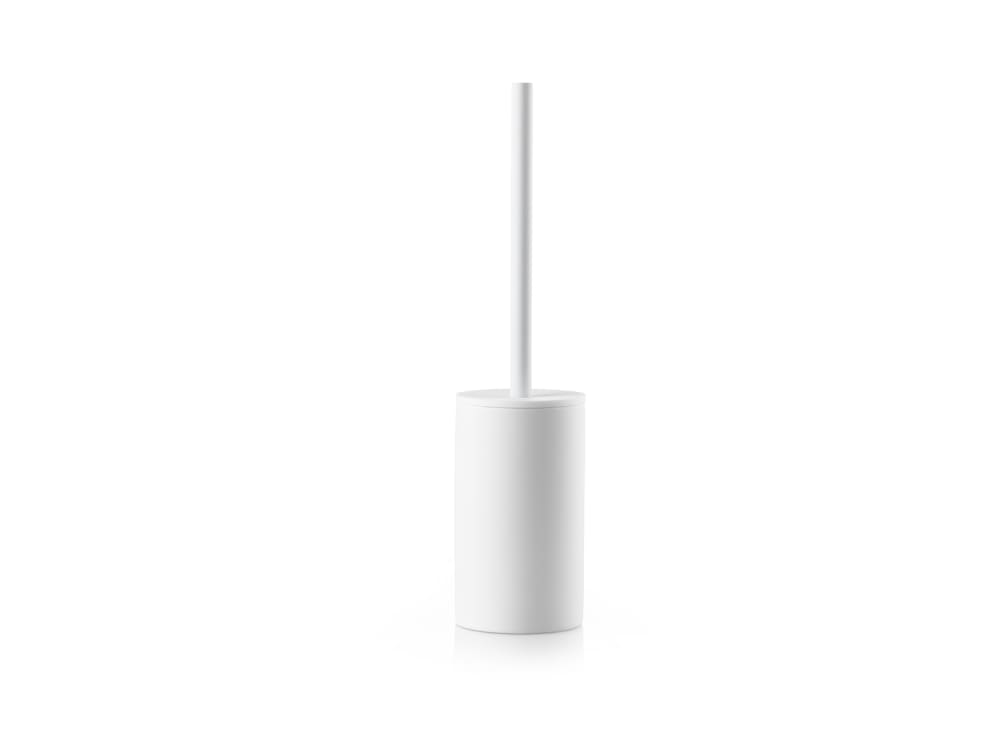 Brosse de toilette en grès blanc