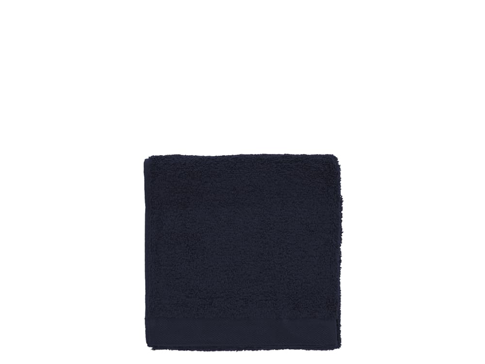 Serviette en coton bio bleu marine 40x60 cm
