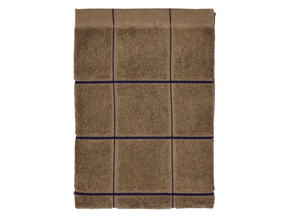 Serviette en coton bio taupe chaud 70x140 cm