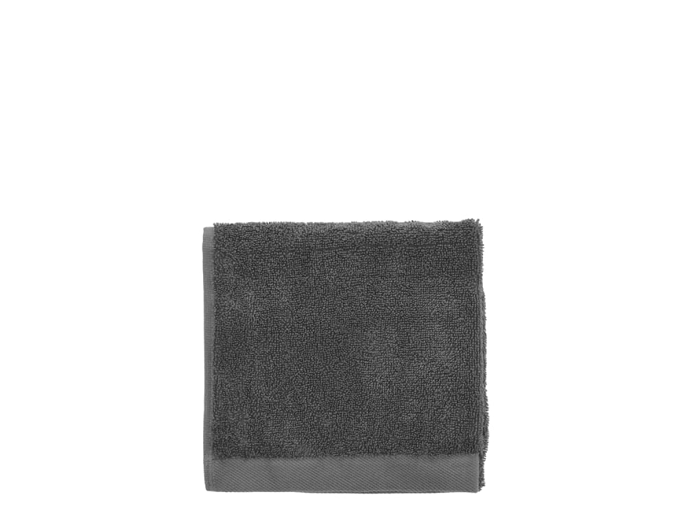 Serviette en coton bio anthracite 40x60 cm