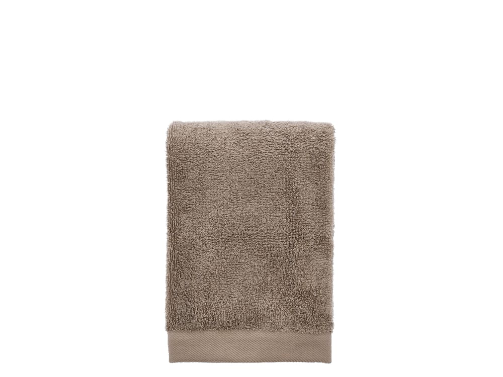 Serviette en coton bio taupe 50x100 cm