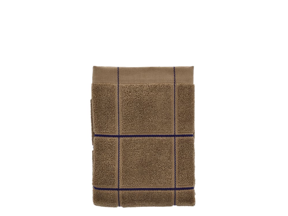 Serviette en coton bio taupe chaud 50x100 cm