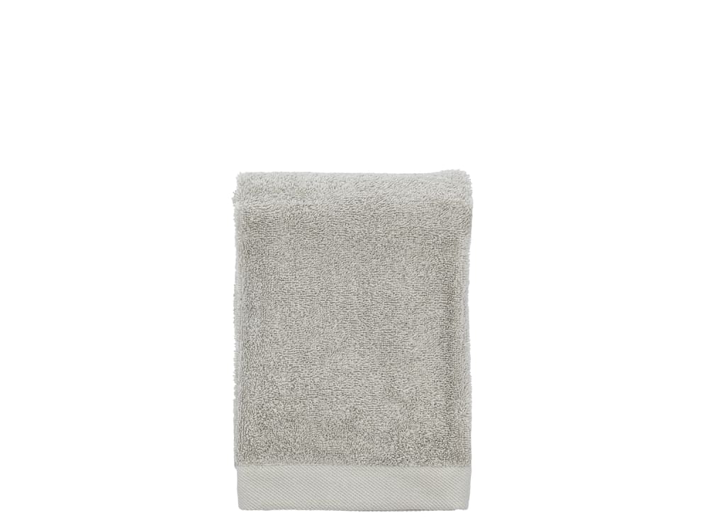 Serviette en coton bio gris clair 50x100 cm