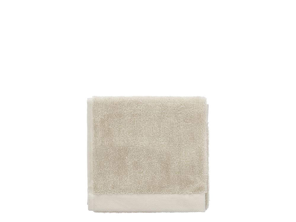 Serviette en coton bio beige 40x60 cm