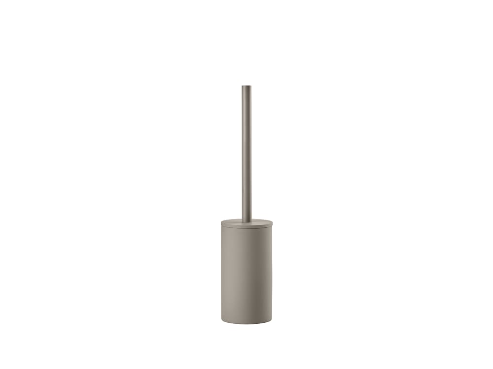 Brosse de toilette en porcelaine taupe