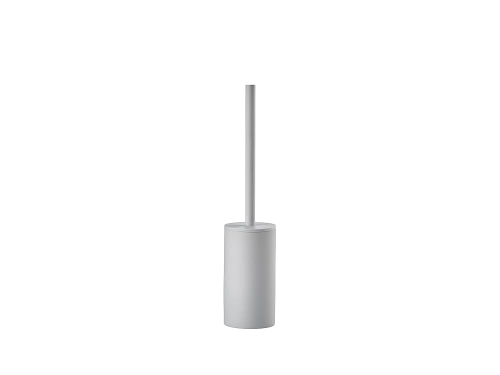 Brosse de toilette en porcelaine gris clair
