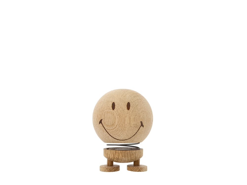 Figurine smiley m chêne - brut