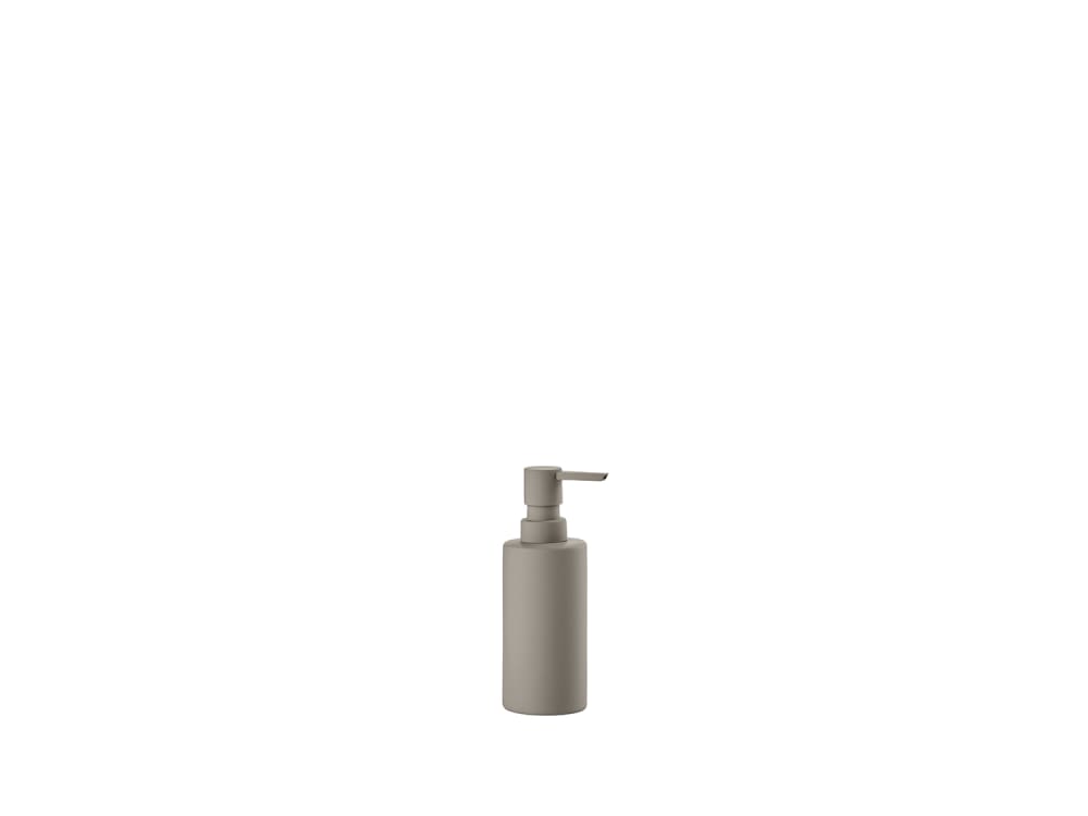 Distributeur de savon en porcelaine taupe