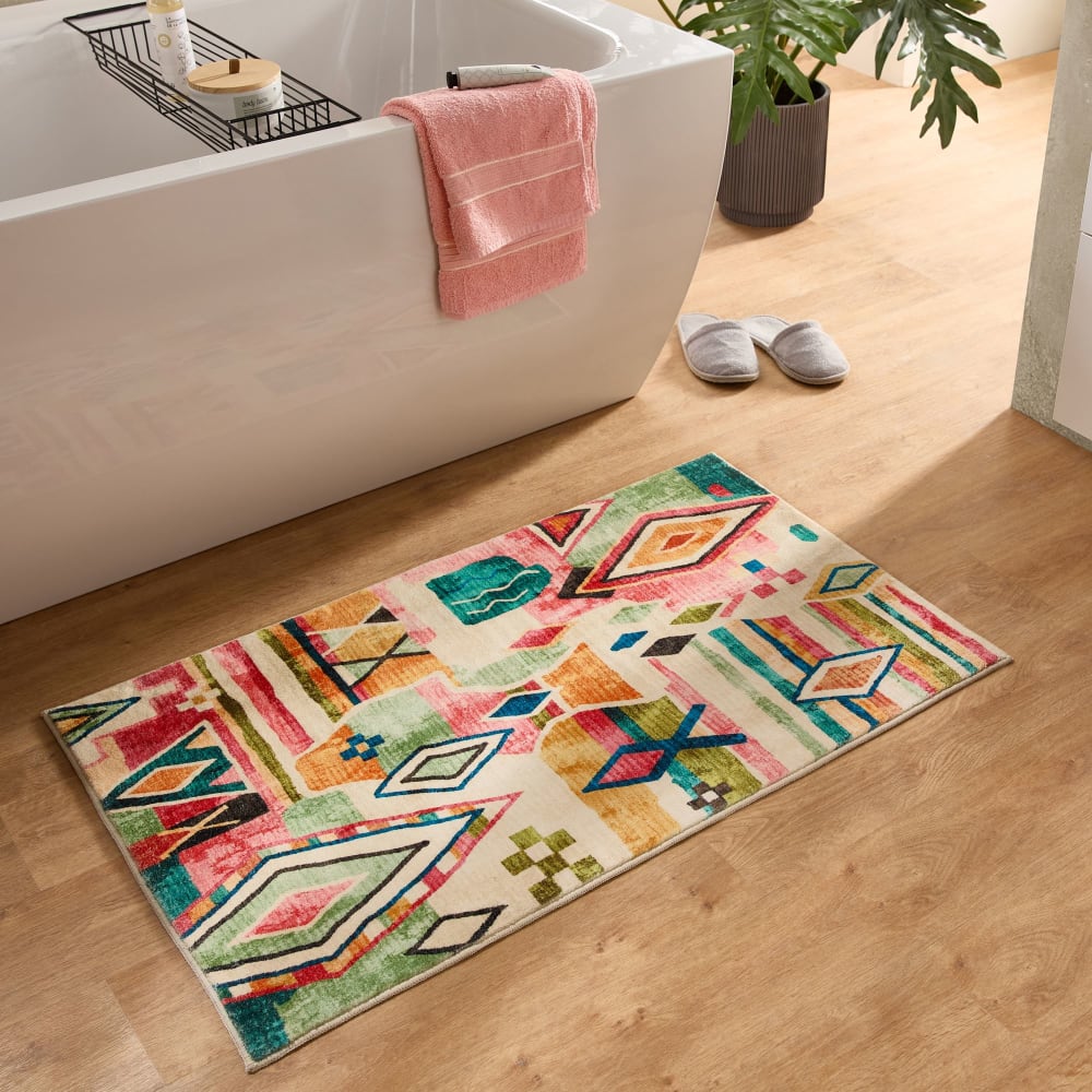Flauschige Badematte - bunt 50x60 cm - Maisons Du Monde
