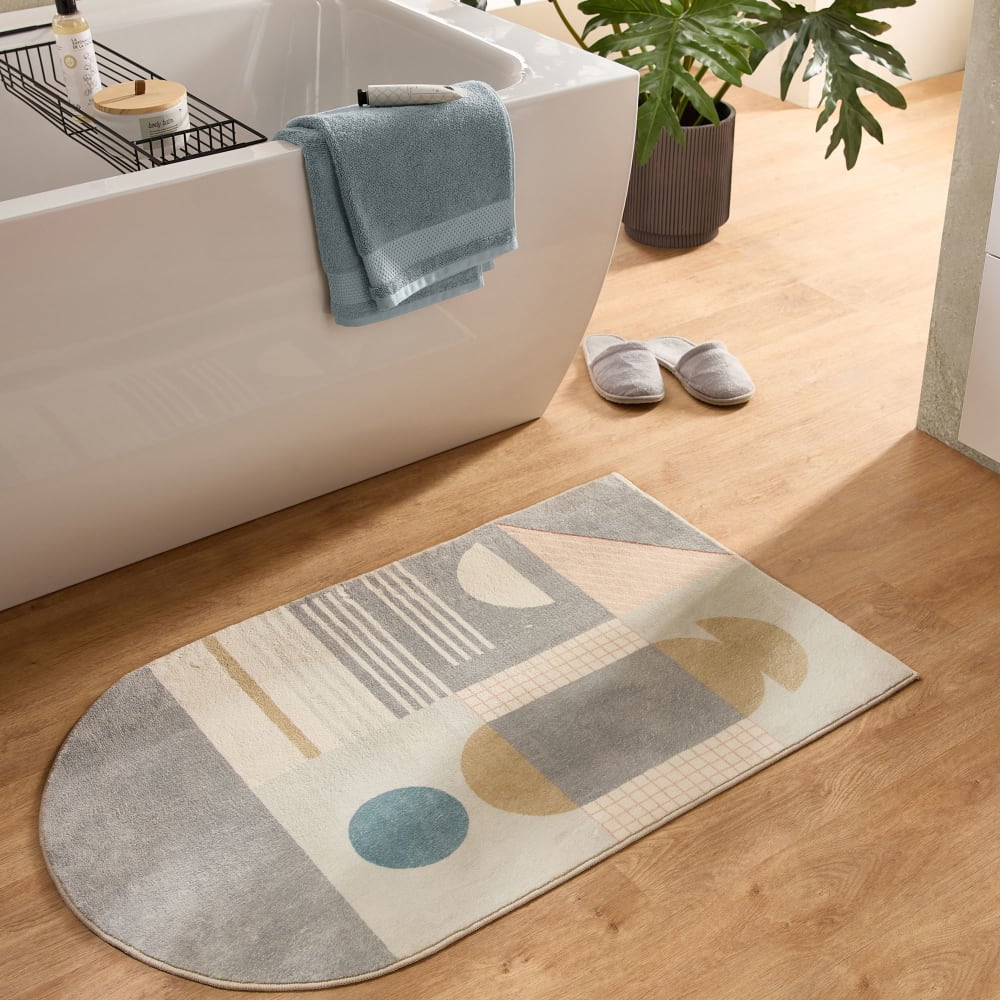 Flauschige Badematte - grau 50x60 cm - Maisons Du Monde