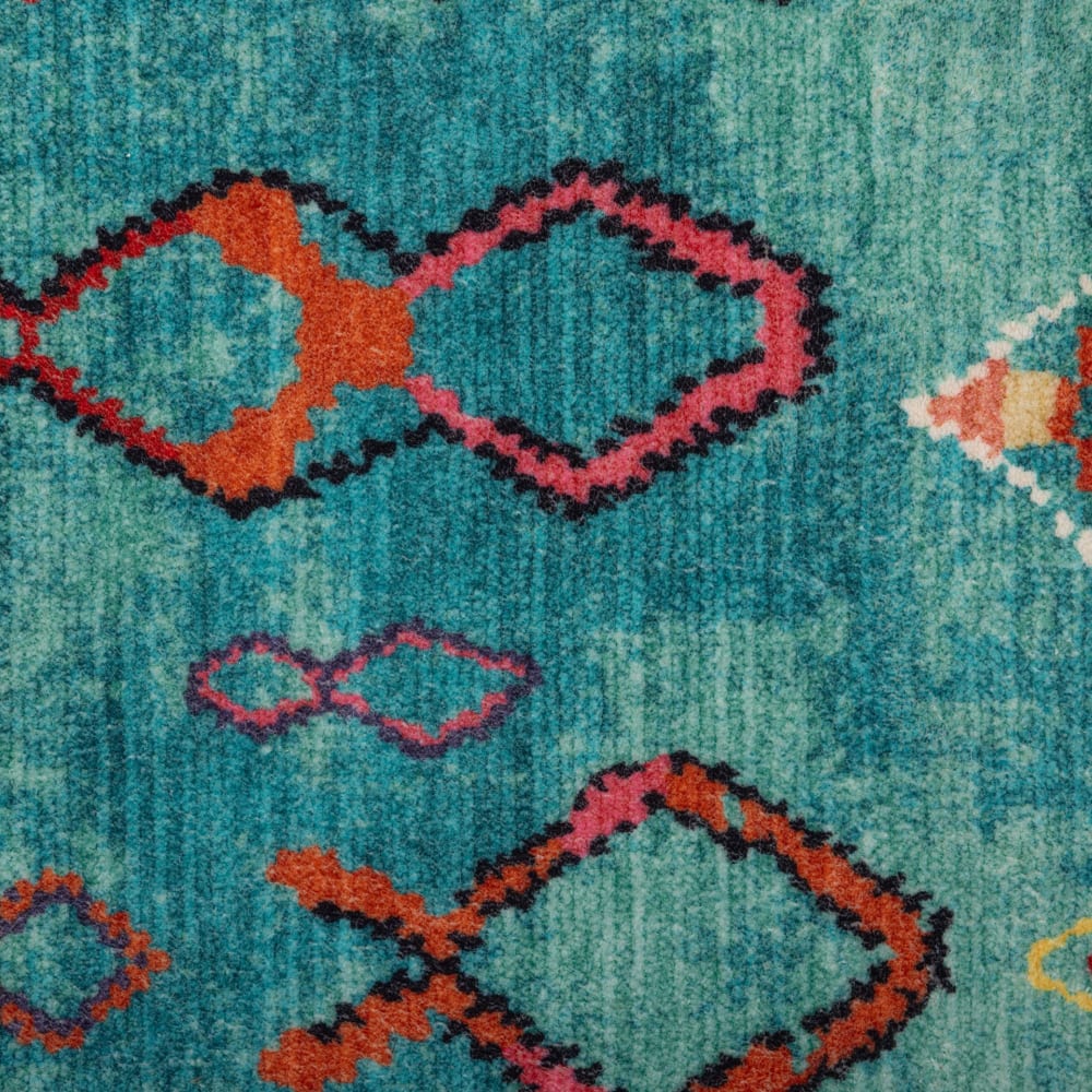Tapis de bain moelleux - turquoise 60x100 cm — vue 4
