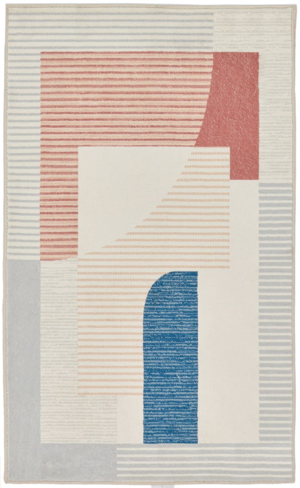 Tapis de bain moelleux - gris multicolore 50x60 cm