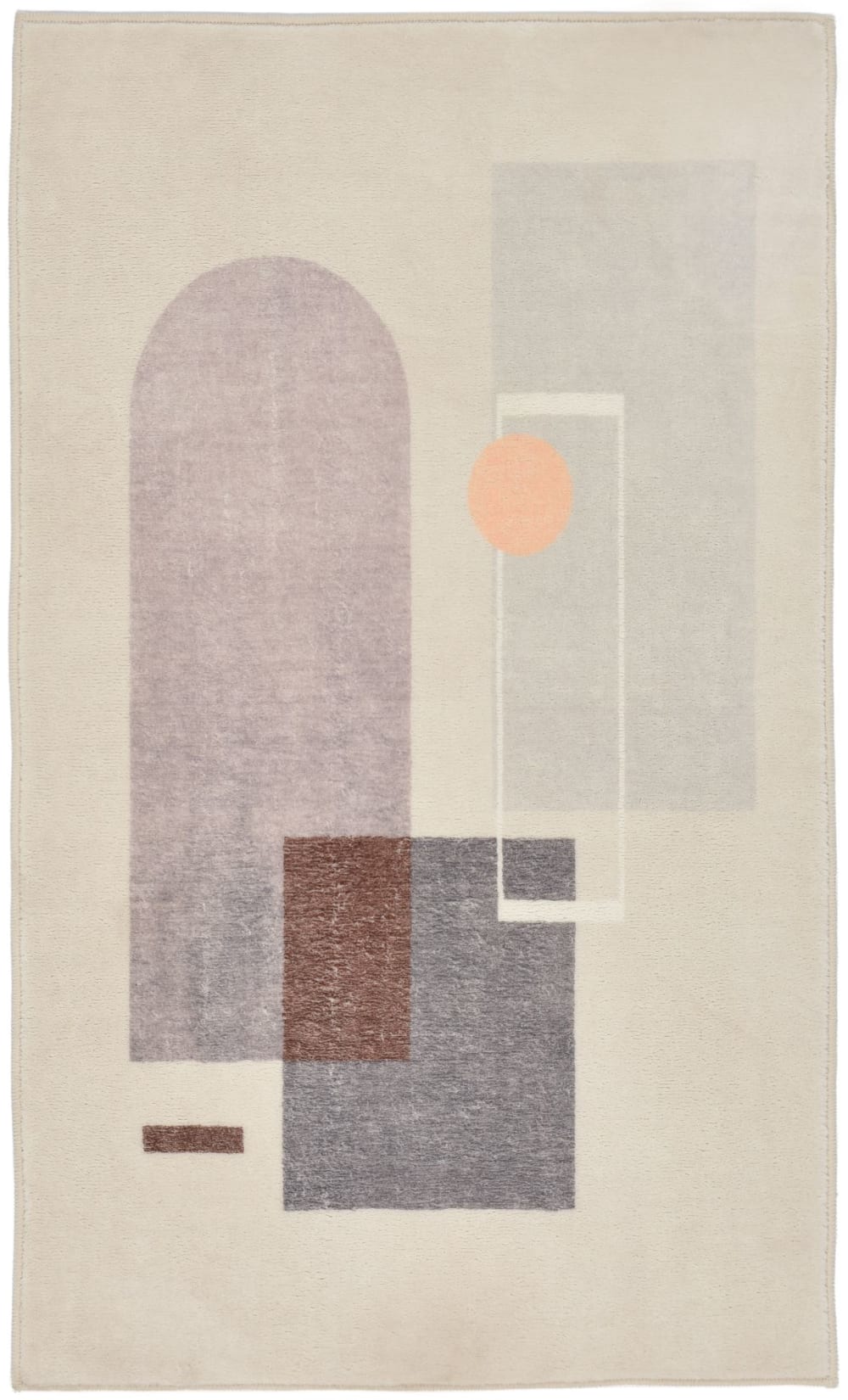 Tapis de bain moelleux - gris multicolore 60x100 cm