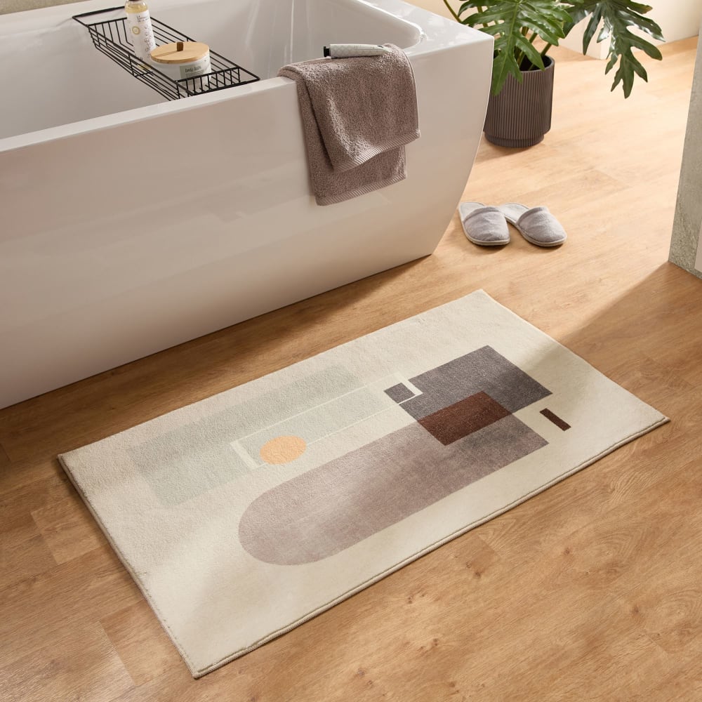 Flauschige Badematte - grau 60x100 cm - Maisons Du Monde