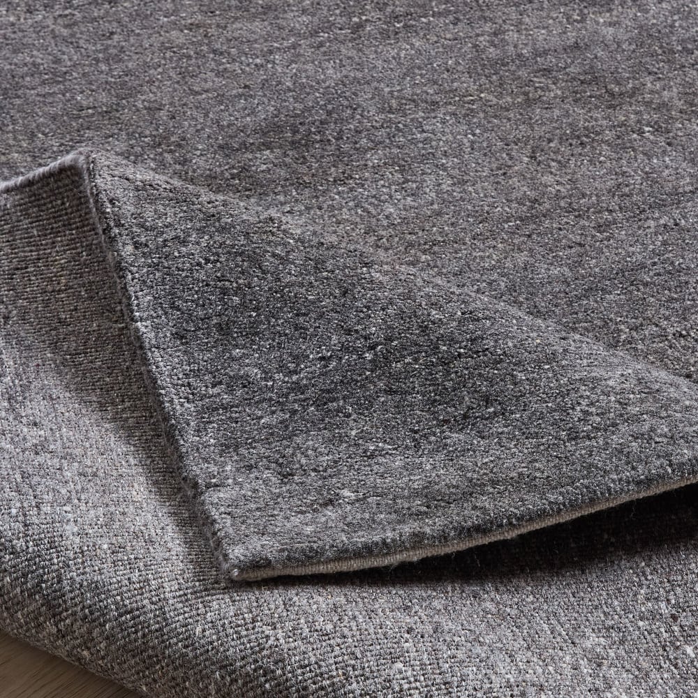 Tapis de salon noué à la main - gris 40x60 cm — vue 4