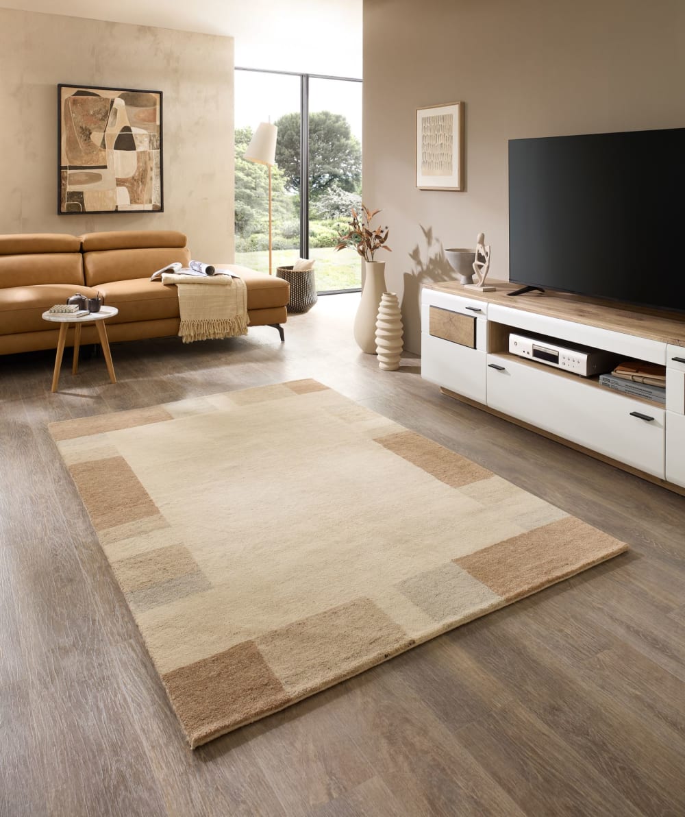 Handgeknüpfter Wohnzimmerteppich - Beige 120x180 cm - Maisons Du