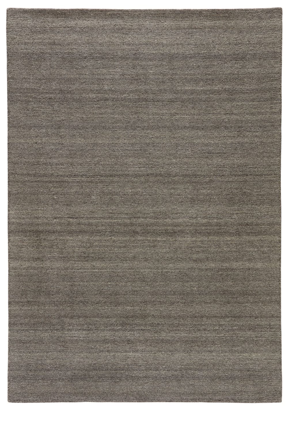 Natur Pur Handgetufteter Wohnzimmerteppich - Grau 170x240 cm style landhaus Grau Wolle
