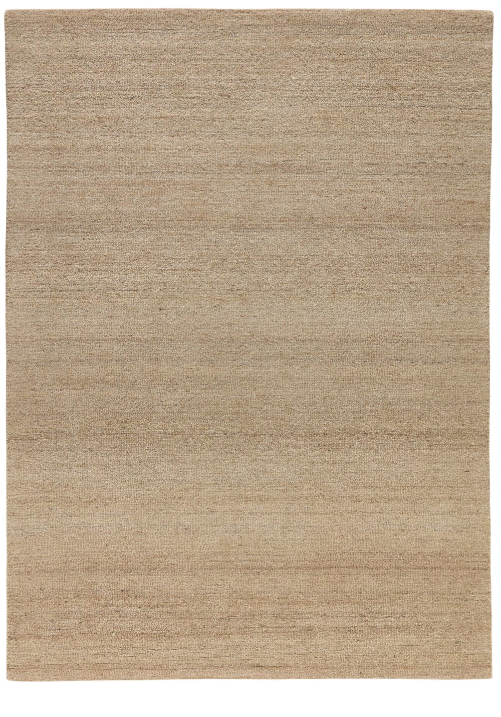 Natur Pur Handgetufteter Wohnzimmerteppich - Sand 90x160 cm style landhaus Gelb Wolle