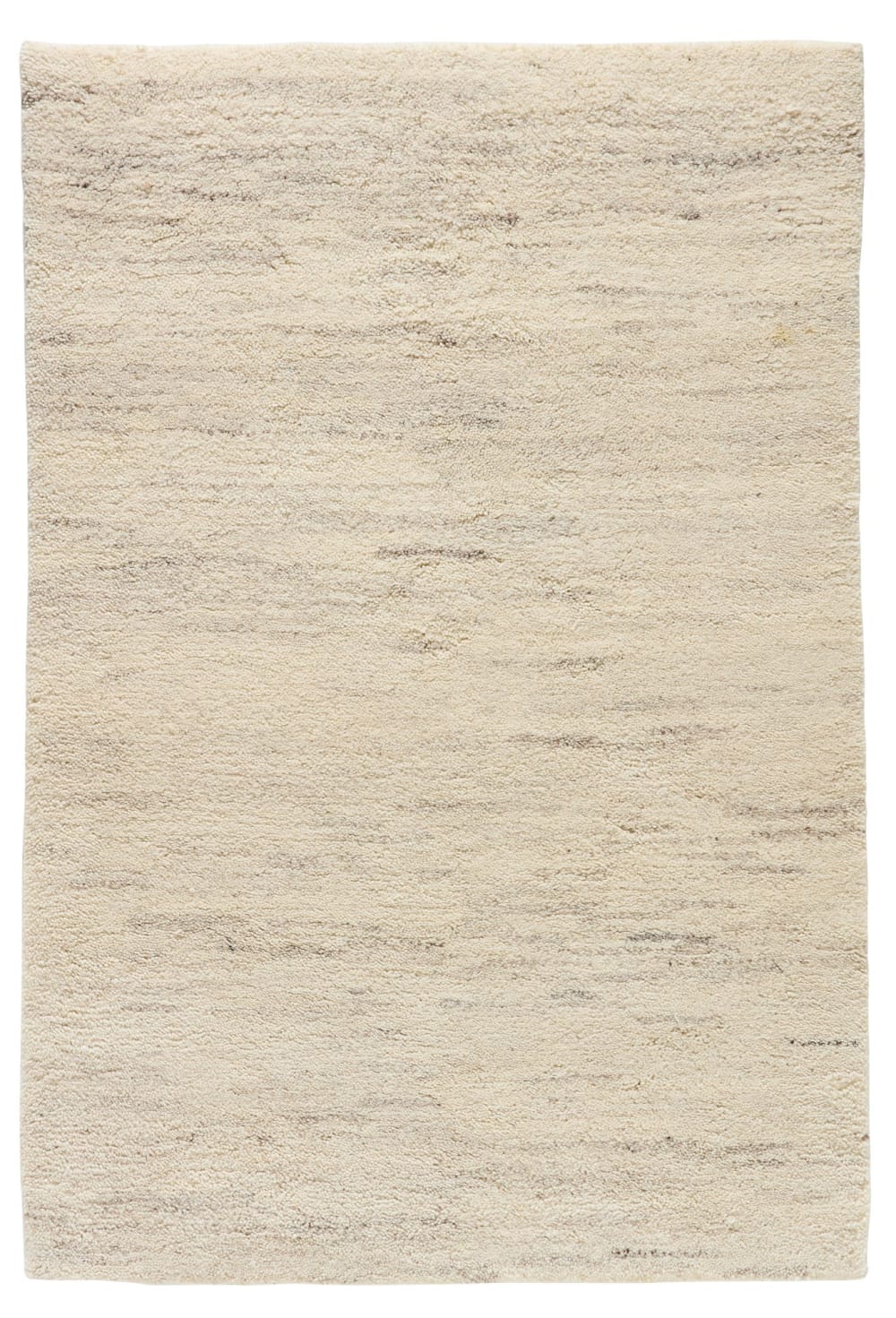 Natur Pur Original Berberteppich aus Marokko - Jaspé 120x180 cm style landhaus Beige Wolle