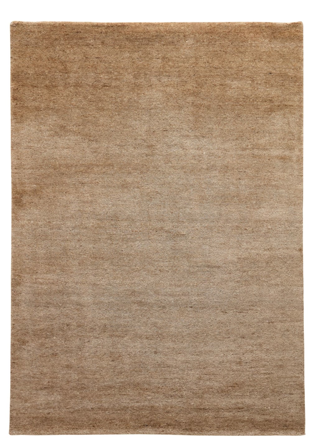 Natur Pur Handgeknüpfter Wohnzimmerteppich - Sand 90x160 cm style landhaus Gelb Wolle